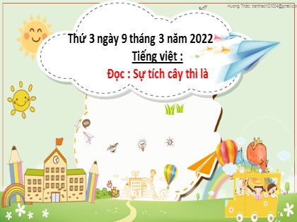 Bài giảng Tiếng Việt Lớp 2 sách Kết nối tri thức với cuộc sống - Đọc: Sự tích cây thì là