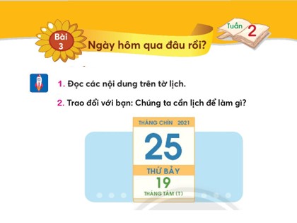 Bài giảng Tiếng Việt Lớp 2 sách Kết nối tri thức với cuộc sống - Bài 3: Ngày hôm qua đâu rồi?