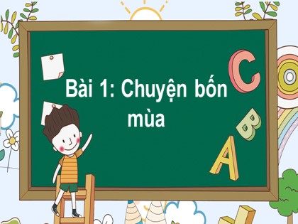 Bài giảng Tiếng Việt Lớp 2 sách Kết nối tri thức với cuộc sống - Bài 1: Chuyện bốn mùa