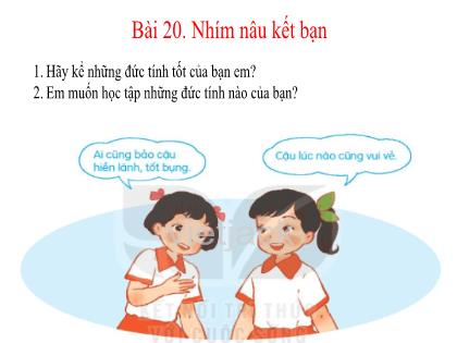 Bài giảng Tiếng Việt 2 (Kết nối tri thức với cuộc sống) - Bài 20: Nhím nâu kết bạn - Đọc: Nhím nâu kết bạn