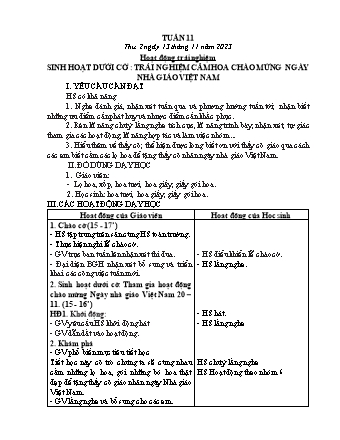 Kế hoạch bài dạy các môn Lớp 2 - Tuần 11 (Thứ 2, 3, 4) - Năm học 2023-2024 - Đinh Thị Mai