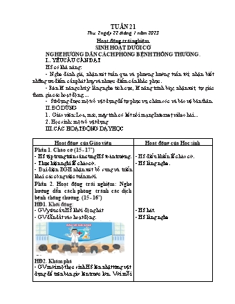 Kế hoạch bài dạy các môn Lớp 2 - Tuần 21 (Thứ 2, 3, 4) - Năm học 2023-2024 - Đinh Thị Mai
