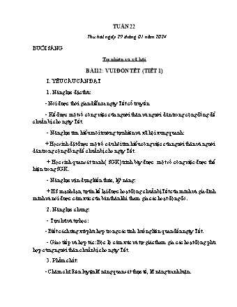 Kế hoạch bài dạy các môn Lớp 2 - Tuần 22 - Năm học 2023-2024 - Phan Trà Giang