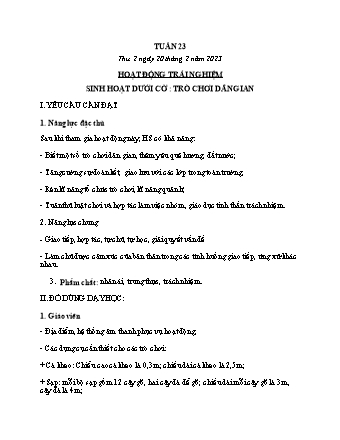 Kế hoạch bài dạy các môn Lớp 2 - Tuần 23 (Thứ 2, 3, 4) - Năm học 2022-2023 - Đinh Thị Thanh Hà