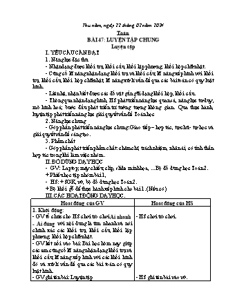 Kế hoạch bài dạy các môn Lớp 2 - Tuần 23 (Thứ 5, 6) - Năm học 2023-2024 - Trần Thị Việt Hà