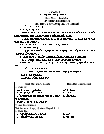 Kế hoạch bài dạy các môn Lớp 2 - Tuần 25 (Thứ 2, 3, 4) - Năm học 2023-2024 - Đinh Thị Mai