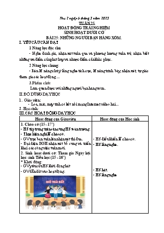 Kế hoạch bài dạy các môn Lớp 2 - Tuần 25 (Thứ 2, 3, 4) - Năm học 2022-2023 - Đinh Thị Thanh Hà