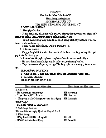 Kế hoạch bài dạy các môn Lớp 2 - Tuần 25 (Thứ 2, 3, 4) - Năm học 2023-2024 - Đinh Thị Thanh Hà