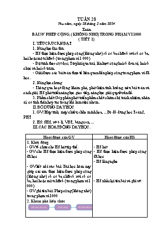 Kế hoạch bài dạy các môn Lớp 2 - Tuần 28 (Thứ 5, 6) - Năm học 2023-2024 - Đinh Thị Mai