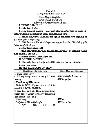 Kế hoạch bài dạy các môn Lớp 2 - Tuần 30 (Thứ 2, 3, 4) - Năm học 2023-2024 - Đinh Thị Mai