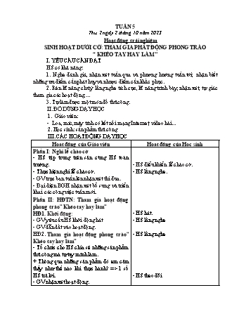 Kế hoạch bài dạy các môn Lớp 2 - Tuần 5 (Thứ 2, 3, 4) - Năm học 2023-2024 - Trần Thị Việt Hà