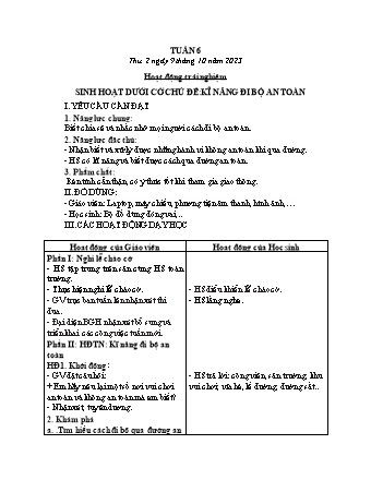 Kế hoạch bài dạy các môn Lớp 2 - Tuần 6 (Thứ 2, 3, 4) - Năm học 2023-2024 - Đinh Thị Mai