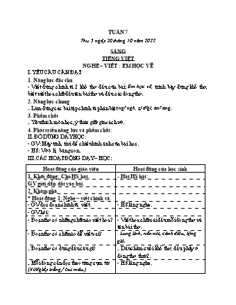 Kế hoạch bài dạy các môn Lớp 2 - Tuần 7 (Thứ 5, 6) - Năm học 2022-2023 - Đinh Thị Thanh Hà
