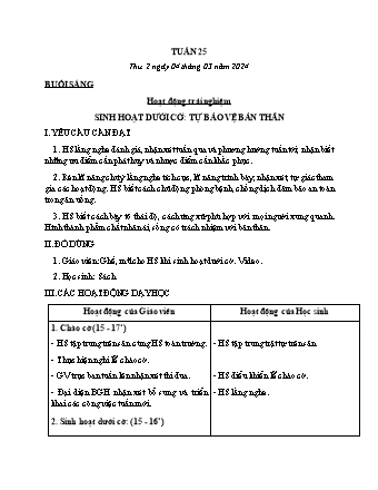 Kế hoạch bài dạy các môn Lớp 3 - Tuần 25 - Năm học 2023-2024 - Phan Trà Giang