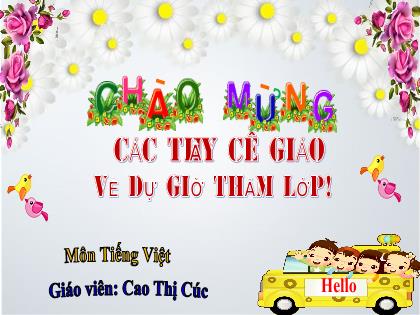 Bài giảng Tiếng Việt 2 (Kết nối tri thức) - Bài: Luyện tập mở rộng vốn từ về tình cảm bạn bè. Dấu chấm than, dấu chấm hỏi - Cao Thị Cúc