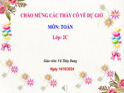 Bài giảng Toán 2 (Kết nối tri thức) - Bài: Phép trừ qua 10 trong phạm vi 20 (Tiết 1) - Năm học 2024-2025 - Vũ Thùy Dung