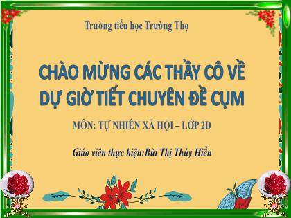 Bài giảng Tự nhiên xã hội 2 (Kết nối tri thức) - Bài: Khẩu trang của em - Bùi Thị Thúy Hiền